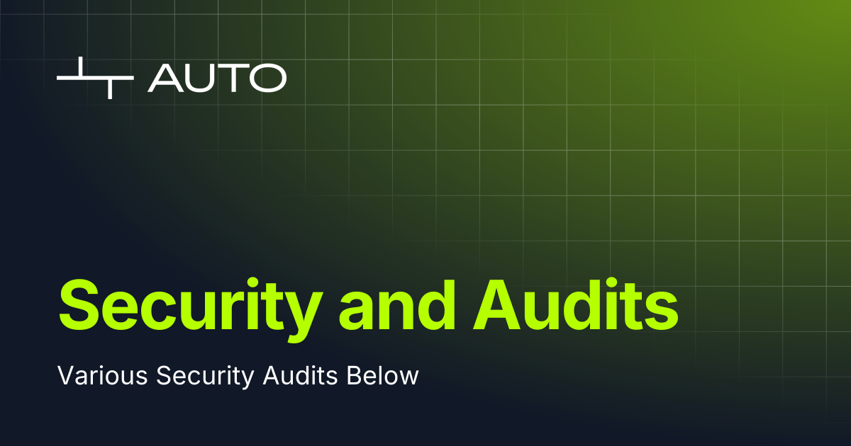 Security and Audits | Auto Finance